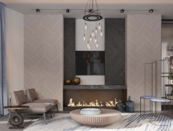 柔和色调的现代豪华住宅装修设计