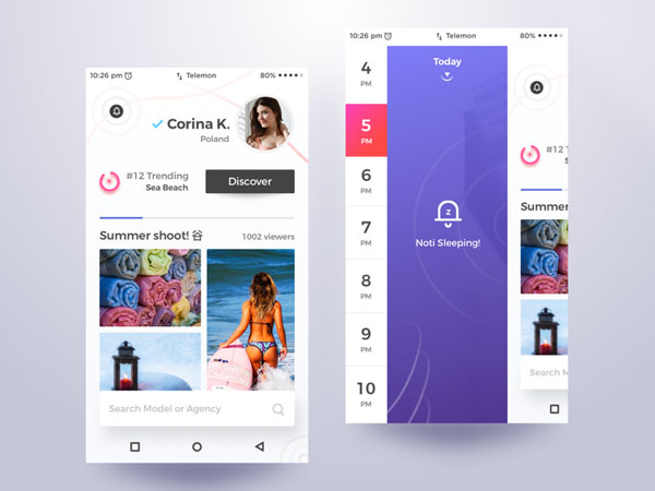 50个扁平化风格App应用UI设计欣赏
