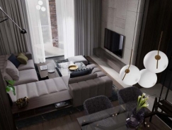 3个黑色主题风格小公寓设计