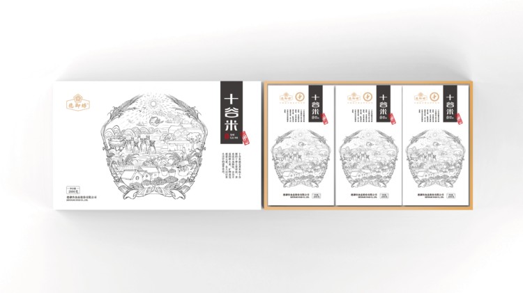 十谷米包装设计