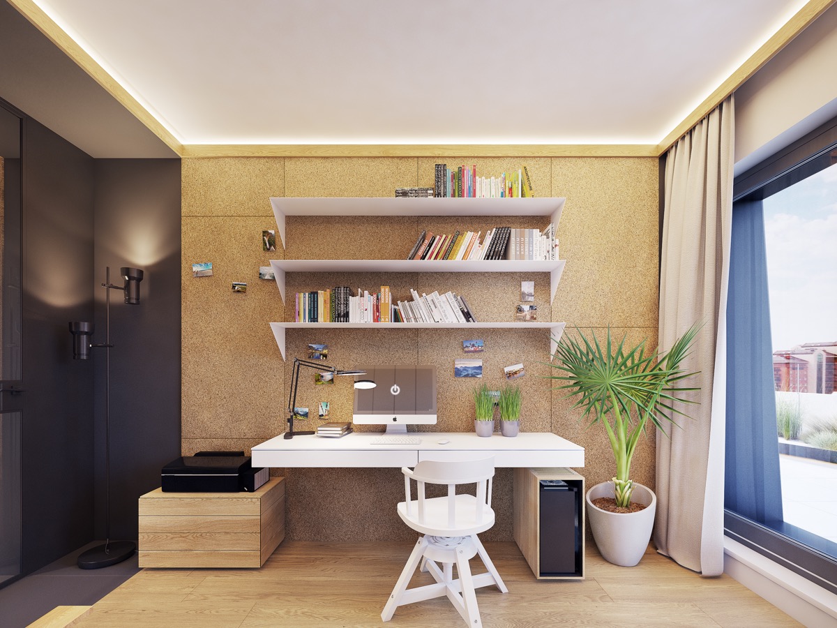 50个现代家庭办公室设计