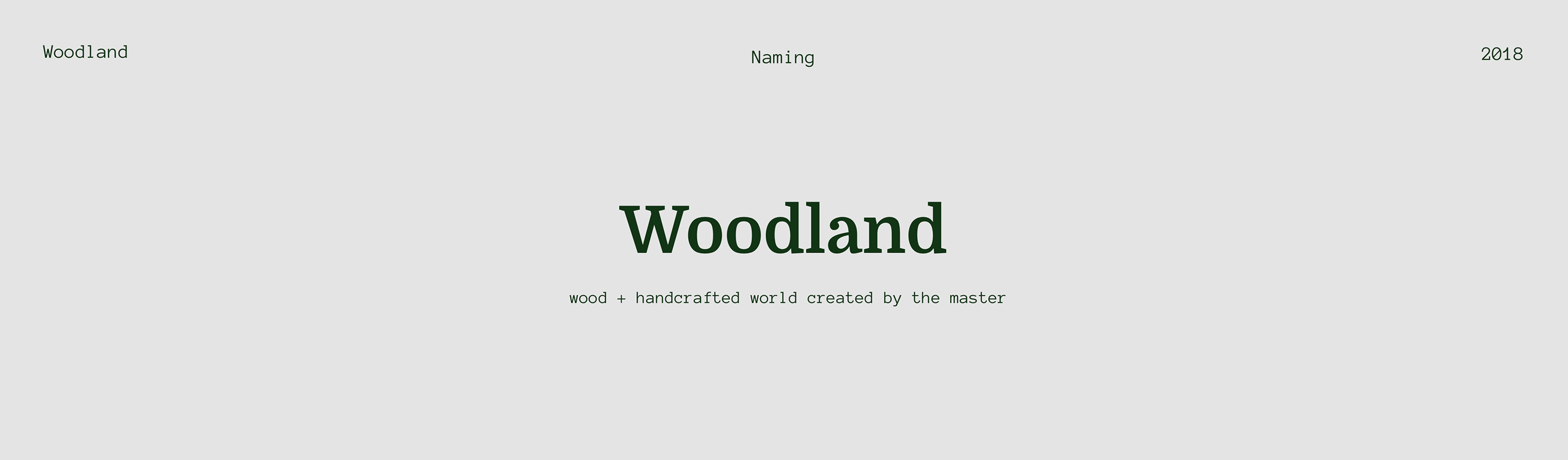 Woodland branding品牌形象设计