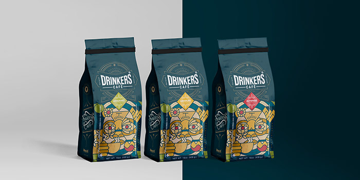 Drinkers咖啡包装设计